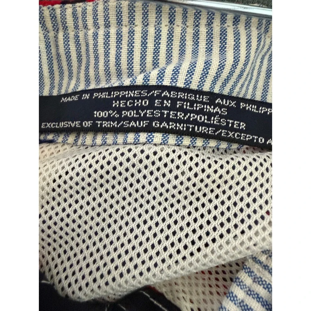 Tommy Hilfiger Mens Navy Blue Lobster Print Swim Trunks Board Shorts Size Medium